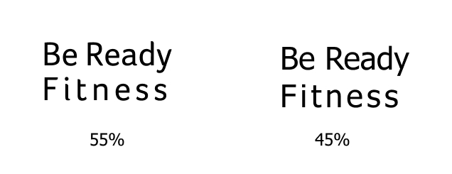 Font choice A vs B